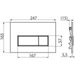 Клавиша AlcaPlast серия M57x Клавиша AlcaPlast серия M57x